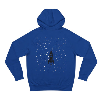 Red Unisex Supply Hoodie with 'Dead4Desires' and Rocket Design, Cozy Streetwear, Gift for Space Lovers, Casual Wear, Festival Fashion, [...]