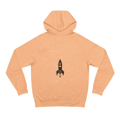 Red Unisex Supply Hoodie with 'Dead4Desires' and Rocket Design, Cozy Streetwear, Gift for Space Lovers, Casual Wear, Festival Fashion, [...]