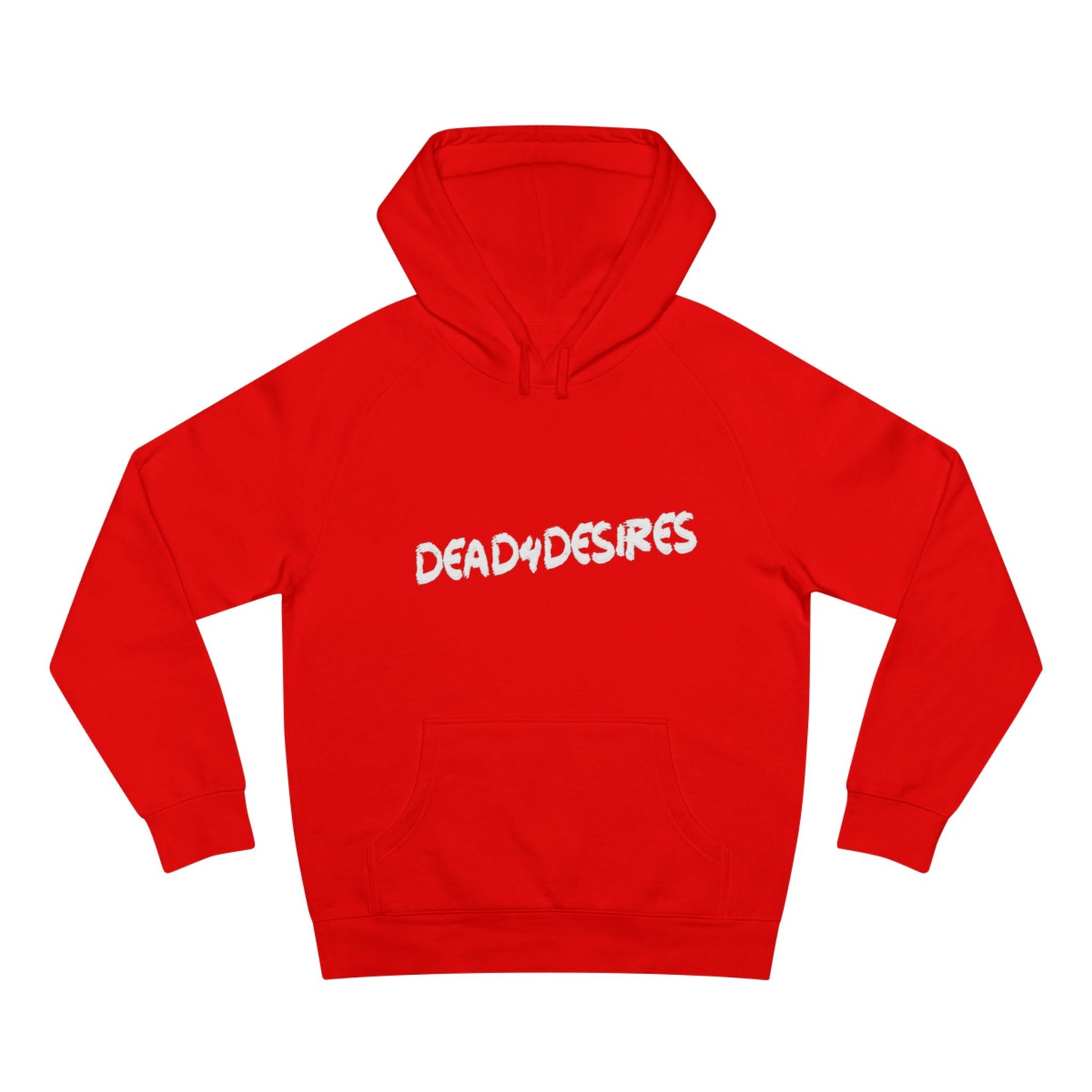 Red Unisex Supply Hoodie with 'Dead4Desires' and Rocket Design, Cozy Streetwear, Gift for Space Lovers, Casual Wear, Festival Fashion, [...]