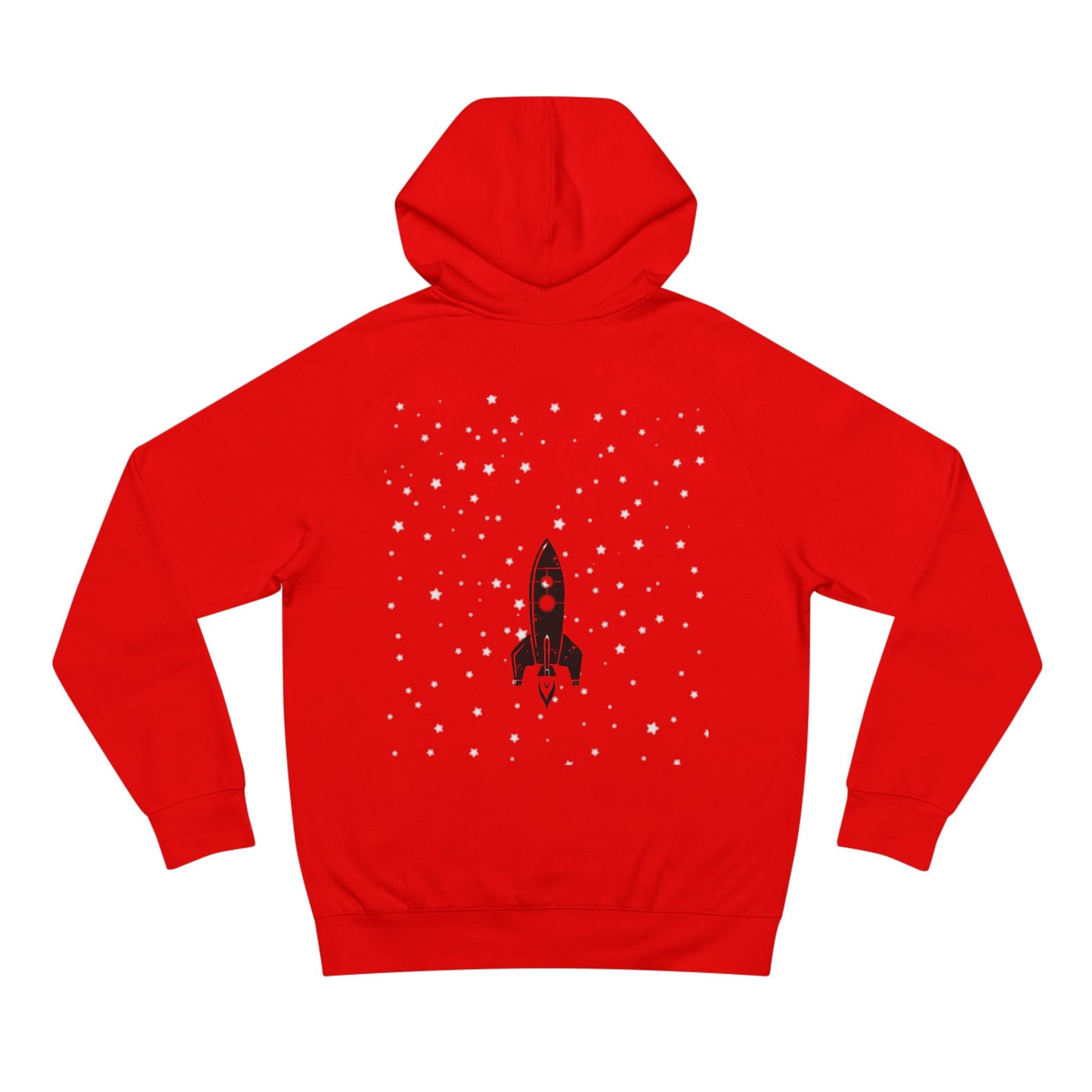 Red Unisex Supply Hoodie with 'Dead4Desires' and Rocket Design, Cozy Streetwear, Gift for Space Lovers, Casual Wear, Festival Fashion, [...]