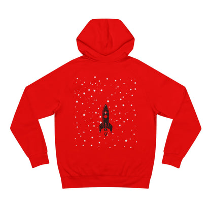Red Unisex Supply Hoodie with 'Dead4Desires' and Rocket Design, Cozy Streetwear, Gift for Space Lovers, Casual Wear, Festival Fashion, [...]